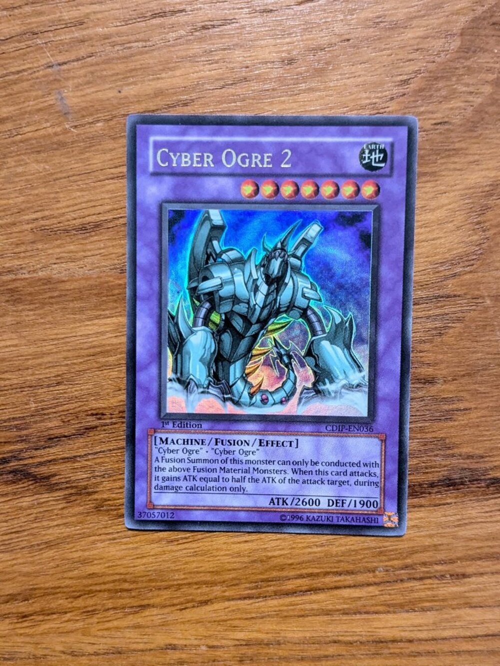 Yu-Gi-Oh! Cyber Ogre 2 CDIP-EN036 Ultra Rare 1st Edition NM/VLP Vintage Holo